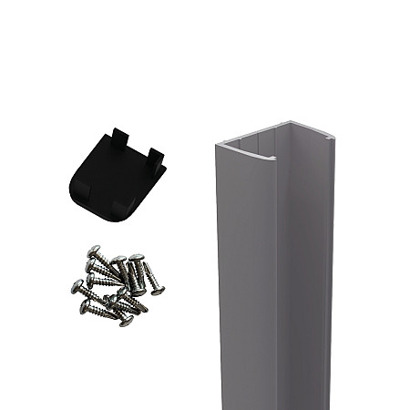 Boston kap en schroeven voor muur/hoekprofiel RAL9005