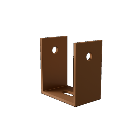 Brise soleil U-Beugel Teak verpakt per 16 stuks