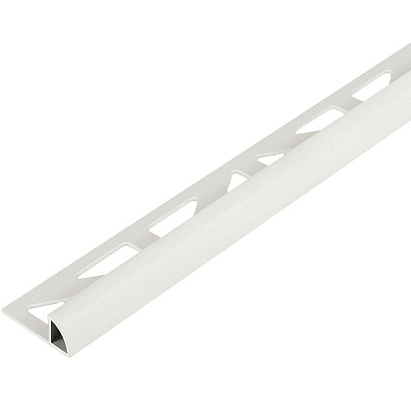 Tegelstrip PVC 6mm Kwartrond 270cm Wit