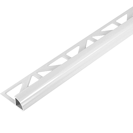 Tegelstrip ALU 8mm Kwartrond 270cm WIT