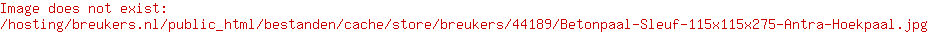 Betonpaal Sleuf 11,5x11,5x275 Antra Tussenpaal