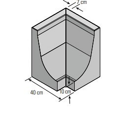 L-element 80x40/40x40 Grijs Hoek
