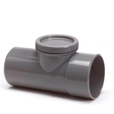 75 mm ontstoppingsstuk + schroef 1x lijmmof pvc